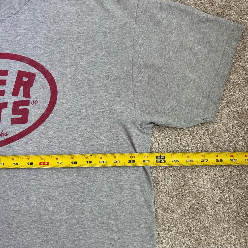 Vintage USA Champion Beer Nuts Brand Snacks Graphic T-Shirt XL Gray 90s Y2K - Picture 6 of 9